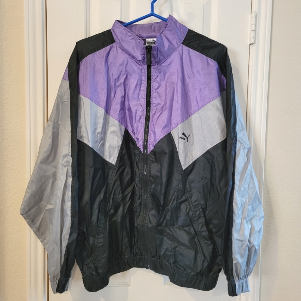 Vintage 1990s Puma Windbreaker Jacket XL